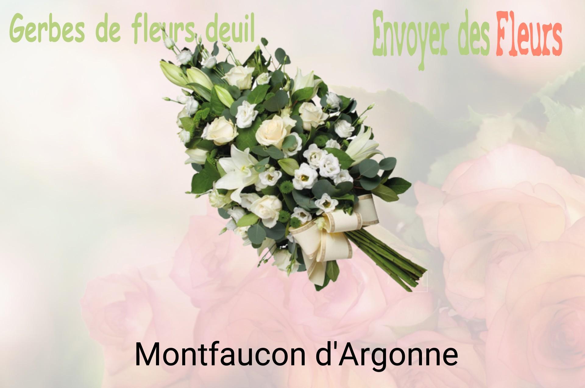 Gerbe de fleurs de deuil livrée à Montfaucon-d'Argonne